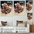 thumbnail image 4 of Designart Burgundy And Blue Orchid Bunch I Canvas Wall Art, 4 of 5