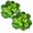 Green*2, variant on Fake Flower Bouquet Plastic Artificial Queen Of Flowers Simulation Artificial Succulent Plants For Home Decoration Garden Wall Arrangement,Red Household Imitation