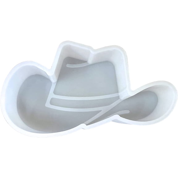 Cowboy Hat Big Car Freshie Silicone Mold  3x5.5 for Scented Aroma Beads Car Candle, Soap Oven Safe to Bake Heat Resistant Boot, Smiley Face, Disco