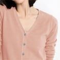 thumbnail image 5 of Ketyyh-chn99 Plus Size Cardigans for Women Fall Coat Women Cardigan Solid Button Down Long Sleeve Classic V Neck Knit Cardigan Sweater With Pockets Pink,S, 5 of 5