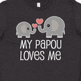 thumbnail image 4 of Inktastic My Papou Grandpa Loves Me Youth T-Shirt, 4 of 5