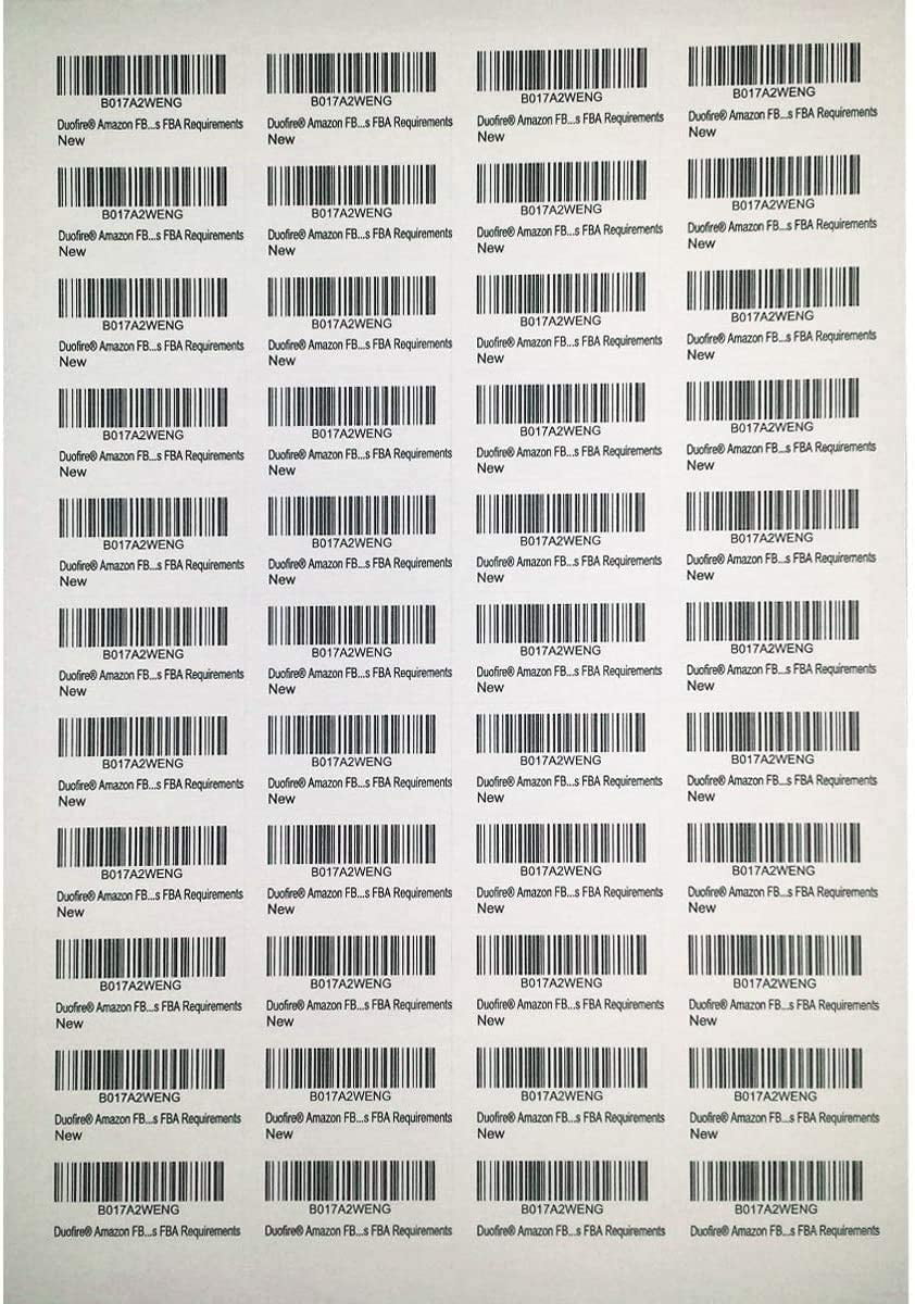 Amazon FBA Label 44-up labels 48.5*25.4mm on A4 100 Sheets 4400 Labels 
