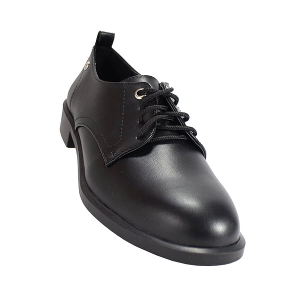 ZAPATO DE MUJER CASUAL SINTETICO NEGRO MARCA LEON 3001