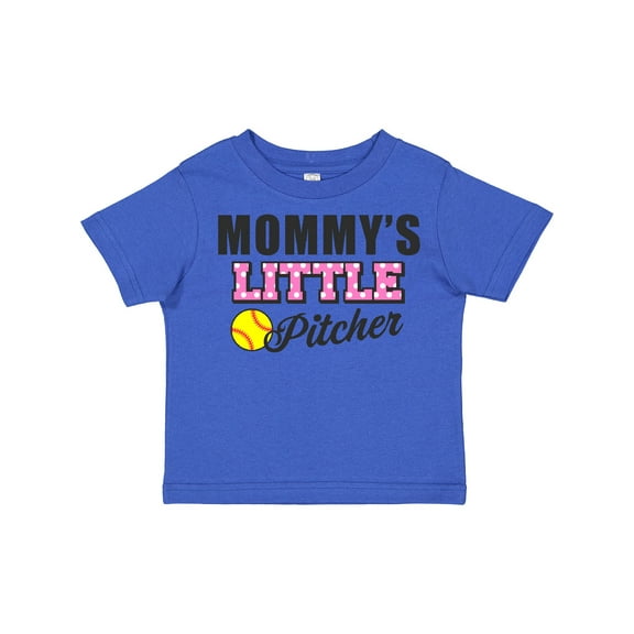 Inktastic Mommys Little Pitcher Softball Girls Toddler T-Shirt
