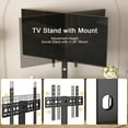 thumbnail image 3 of VECELO 71 Inch TV Stand for TVs up to 80 Inch with Swivel Mount and Power Outlet, Entertainment Center Height Adjustable TV Console with Storage Shelves, Black, 3 of 11