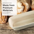 thumbnail image 5 of Frieling Proofing Basket, Brotform Bread Rising Banneton and Serving Basket, Rectangle, 12-inch by 5.5-inch, 5 of 7