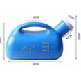 thumbnail image 2 of 3000ml Large Male Urinal Portable Mens Potty Pee Bottle Collector Travel Toilet Gift, 2 of 5