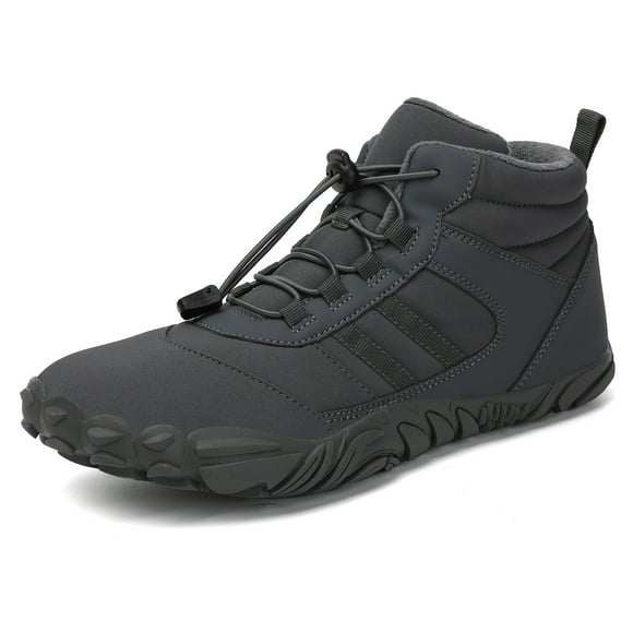 Cyiecw Barefoot Shoe Men Women Minimalist Trail Running Barefoot Sneakers Waterproof Hi-top Hiking Boots Wide Toe Box Cross Training Shoes Zero Drop Sole
