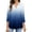 Dark Blue, variant on LEAVINGSUO Fall Winter V Neck Long Tops for Women, Womens Tops Fashion Woman V Neck Three Quarter 3/4Sleeve T Shirt Printing Blouse Tops Sweatshirt