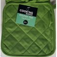 thumbnail image 5 of 2Pc Fabric Kitchen Set: Pot Holder (7"X7") & Oven Mitt (12") Green Color,Cb, 5 of 5