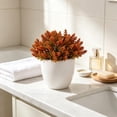 thumbnail image 4 of Leodye 1PCS Mini Simulated Green Bonsai Potted Plant Artificial Desktop Ornament Natural Style Faux Flower Decor for office Bedroom Table Layout -6.3x6.3x6.3in, 4 of 6