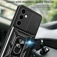 thumbnail image 2 of for Samsung Galaxy A24 4G Case with Slide Camera Cover for Men, Military Grade Drop Protective Phone Cover Case with Ring Kickstand for Samsung Galaxy A24 4G SJ Rose Gold, 2 of 8
