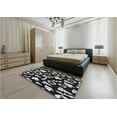 thumbnail image 5 of Ahgly Company Machine Washable Indoor Square Transitional Night Black Area Rugs, 6' Square, 5 of 7