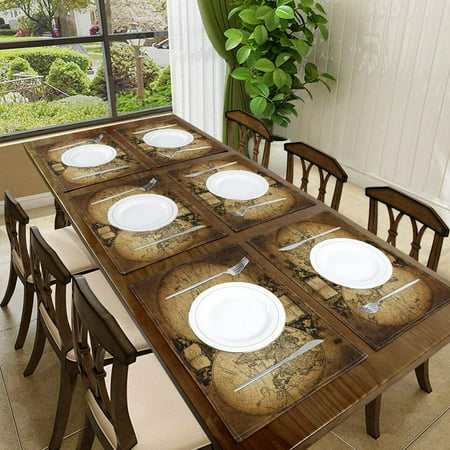 Placemat Table Mats, Old World Kitchen Table And Chairs