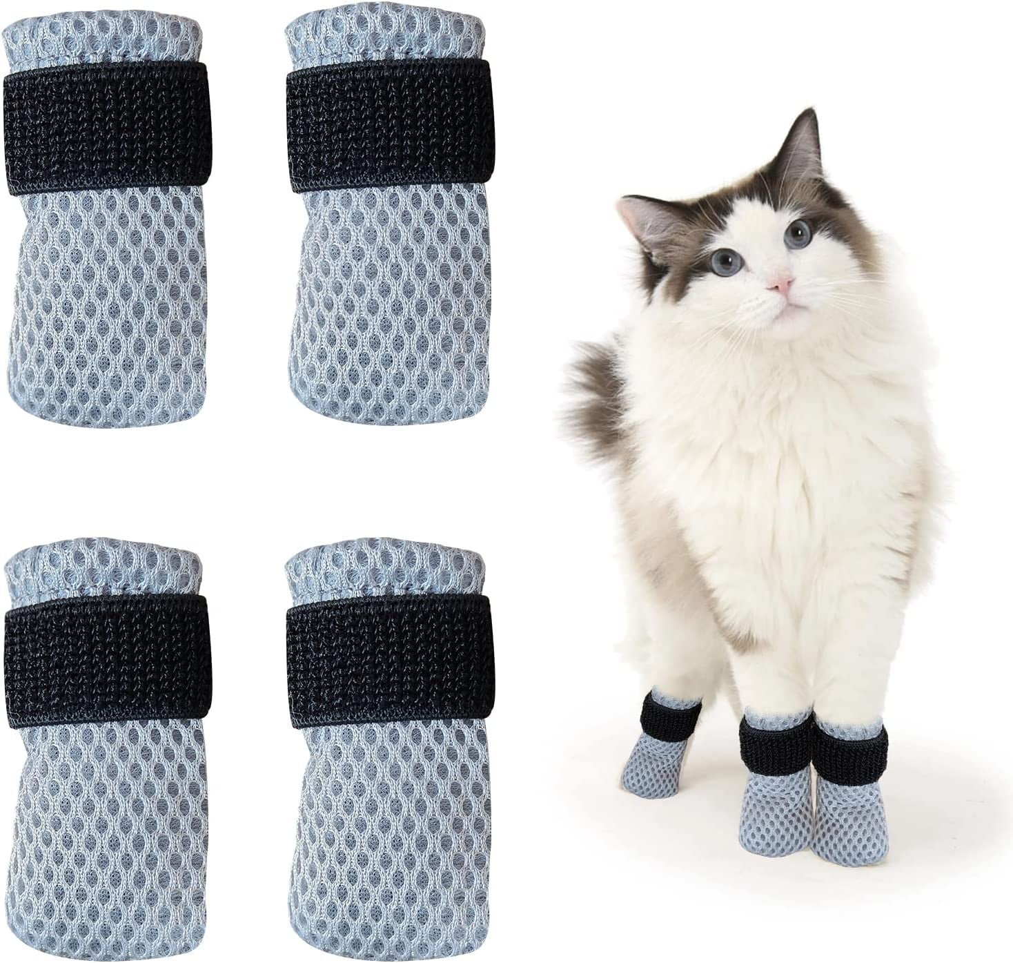 Cat Boots,paw Covers Anti-Scratch Cat Foot Covers for Cats