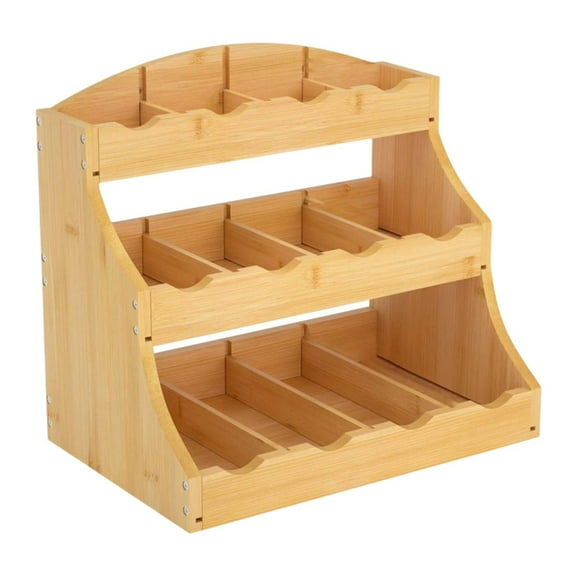 yotijay Organizer 12 Compartments Seasoning Rack for Counter Cabinet Kitchen