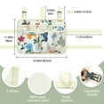 thumbnail image 2 of MoKo Walker Bag with Cup Holder, Walker Basket Organizers for Rolling Folding Walker Accessories, Beige & Butterfly, 2 of 7