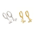 thumbnail image 2 of Pendientes Minnieouse 1 par de cobre colgante de insecto de moda regalo de cumpleaños para mujer oro blanco, 2 of 6