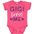thumbnail image 3 of Inktastic My Gigi Loves Me Hearts in Pink Plaid Boys or Girls Baby Bodysuit, 3 of 5