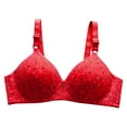thumbnail image 4 of Eashery Lace Bras For Women Women's Plus Size Add 97 and a Half Cup Push Up Underwire Convertible Lace Bras Red 36, 4 of 5