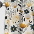 thumbnail image 3 of Designart "Nordic Floral Elegance In Yellow" Floral Blackout Curtain Single Panel, 3 of 4
