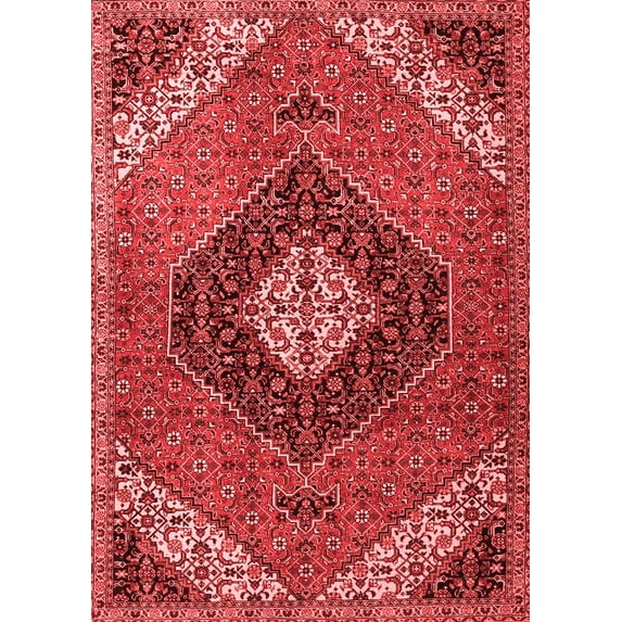 Ahgly Company Indoor Rectangle Persian Red Traditional Area Rugs, 3' x 5'