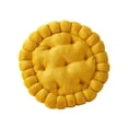 thumbnail image 1 of Coussin de Siège de Sofa Rond en Forme de Biscuit Dessin Animé pour Salon Patio Jaune, 1 of 8