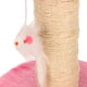 thumbnail image 4 of Poste rascador para gatos, felpa suave interactiva, árbol rascador de cuerda de sisal de 2 capas para gatos y gatitos de interior, 4 of 8