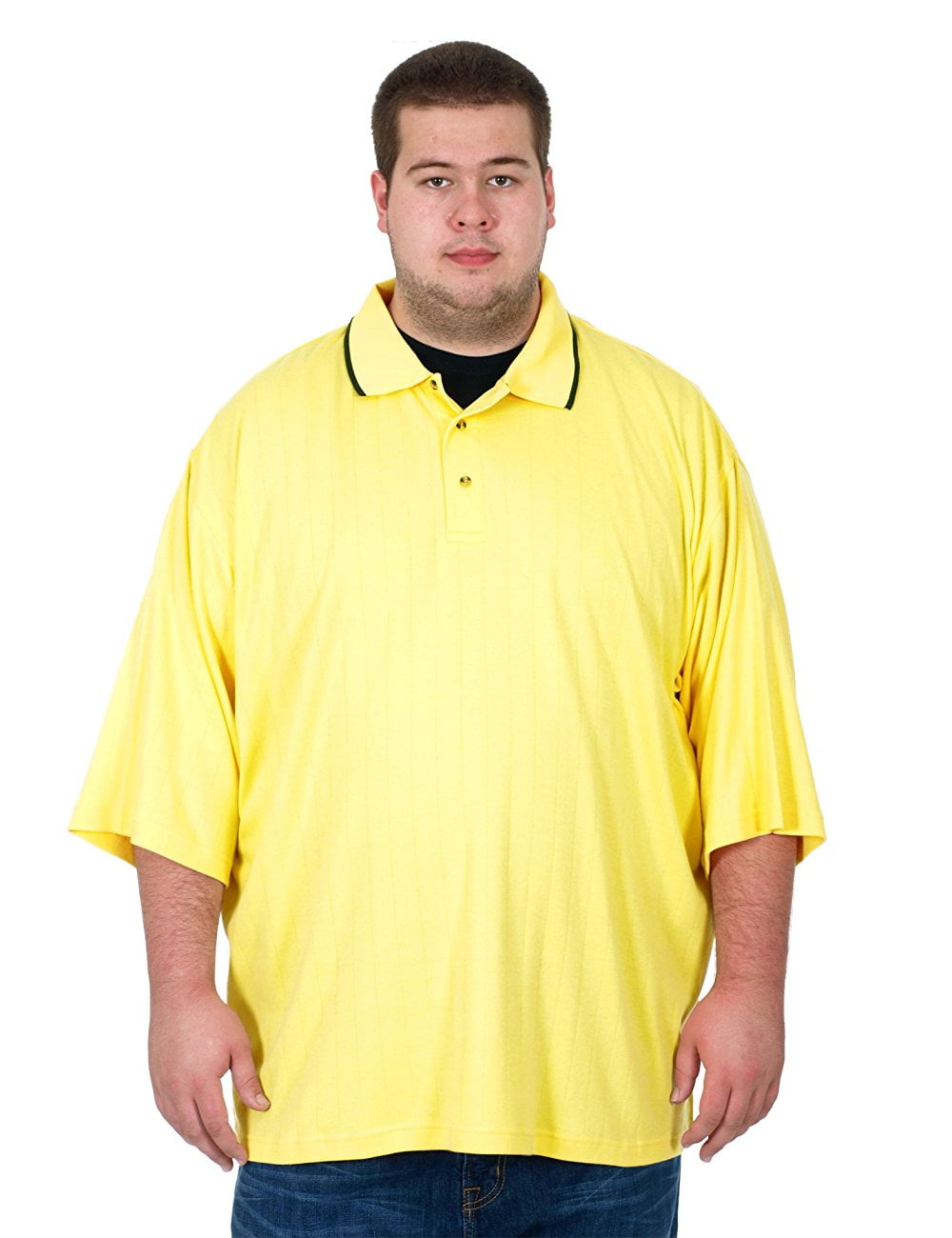 big and tall yellow polo shirt