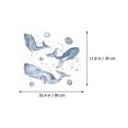 thumbnail image 3 of 1 Set Wall Stickers Cartoon Blue Whale Wall Art Decor Kindergarten Wall Decals, 3 of 3