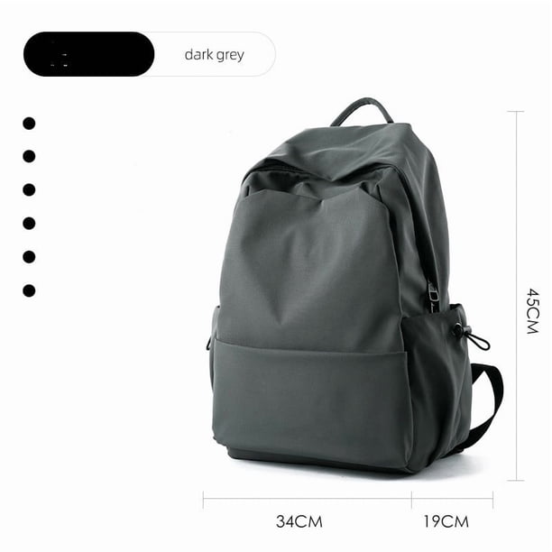 Mochila de hombre, mochila, mochila con compartimento para portátil, bolsa de viaje con tamaño 27 x 14 x 44 cm, material para agua, correas ajustables para universidad, trabajo y uso diario