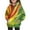 Yellow, variant on LNZGNM Mardi Gras Girl's Hooded Sweatshirt 9-10Y Cozy Colorful Mask Hoodies Casual Long Sleeved with Kangaroo Pocket Shirt Tie Dye Spring Outfit for Party, Light Green, 9-10Y