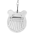 thumbnail image 4 of Instrumento Kalimba transparente de cristal de Piano de pulgar de oso pequeño portátil 8 teclas Mini instrumento Musical de Piano de pulgar para Yuarrent EL012062-00, 4 of 5