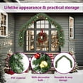 thumbnail image 5 of vidaXL Christmas Garland Holiday Artificial Christmas Garland with Gold and Red Baubles, 5 of 5