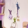 thumbnail image 2 of Umbra Buddy Wall Hooks – Decorative Wall Mounted Hooks Set of 3, Assorted Gem Colors, 2 of 6