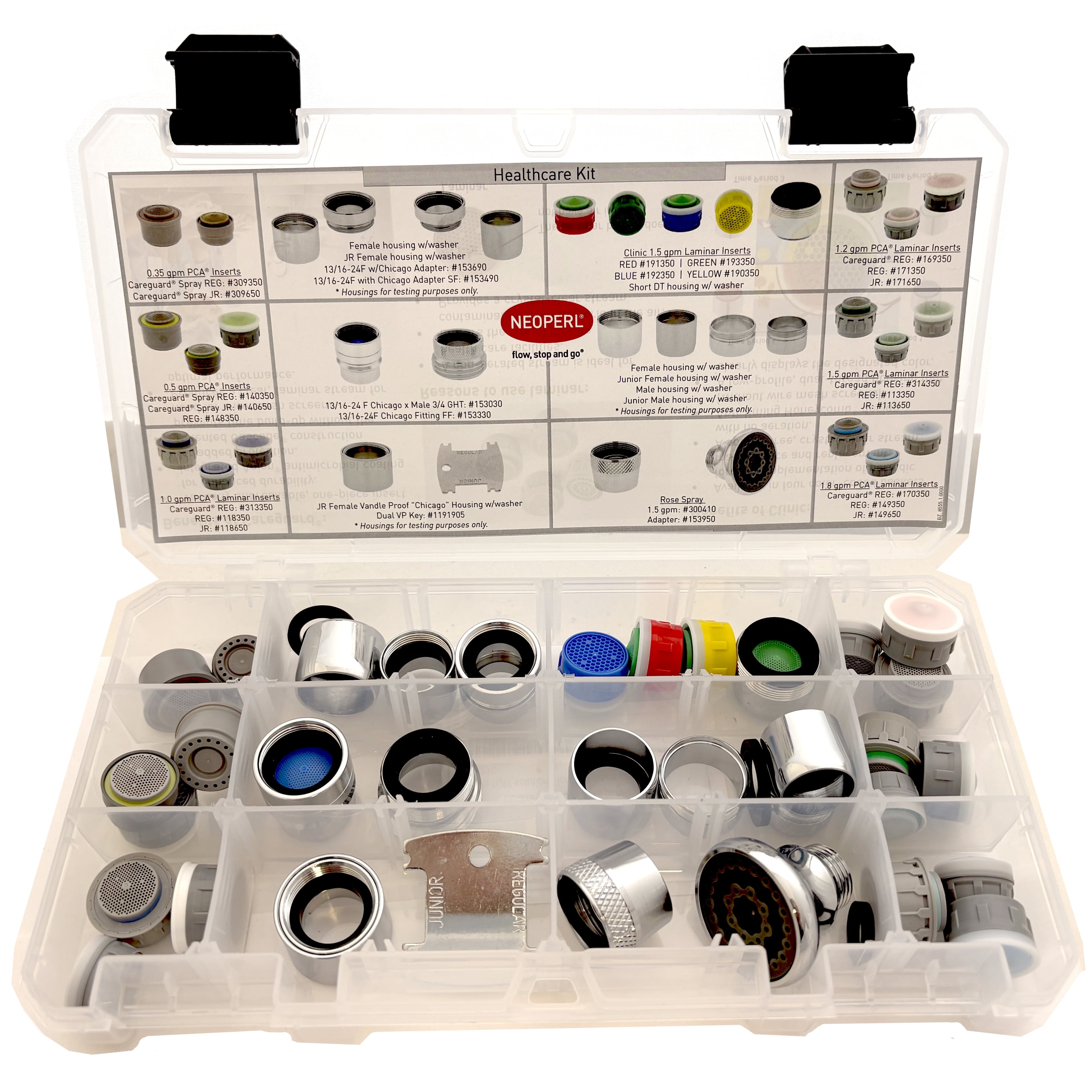 Pro Healthcare Kit 36 pc Laminar Solutions Aerator for Various Thread Options Clinic Essential Tool