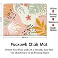 thumbnail image 3 of Office Chair Mat for Hardwood & Tile Floor 36"x48",Pink Boho Cute Aesthetic Abstract Tropical Leaves Computer Rolling Chair Mat, 3 of 13