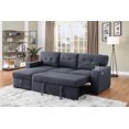 thumbnail image 2 of Topline Home Furnishings Grey 2pc Loveseat and Chaise Sectional, 2 of 2