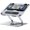 Grey, variant on Laptop Cooling Pad with Detachable Fan, Adjustable Height & Angle, 360 ° Rotating Base, Ultra-Quiet Operation, Carbon Steel Frame for 10-16" Laptops and Tablets