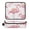 Pink Flamingos with Golden Dot, variant on Hair Tool Organizer Bag with Heat Resistant Mat Removable Travel Storage Case for Hot Air Brushes Curling Irons Gray-white Cat with Rose