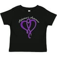 thumbnail image 3 of Inktastic Alzheimer's Awareness Purple Ribbon Heart Boys or Girls Baby T-Shirt, 3 of 5