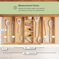 thumbnail image 4 of Organizador de cajones de cocina KitchenEdge ajustable de bambú, 4 of 6