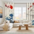 thumbnail image 6 of Japanese Cherry Blossom Blackout Window Curtains for Living Room,Noise Reducing Curtains,52x84 Inch,Set of 2, 6 of 6