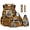 3D Tiger, variant on Forest Bear Print 6 Pack Kids Backpack Set with Lunch Bag, Pencil Case, Water Bottle Pocket, Keychain and Bookmark, 17 Inch Lightweight Student Bookbag for Boys Elementary School