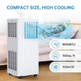 thumbnail image 3 of ACONEE Aire acondicionado portátil de 8000 BTU, color blanco, 3 of 5
