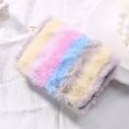 thumbnail image 3 of Bolsa Titular de la tarjeta de rayas de colores Monederos suaves y esponjosos Lindo corto para viajes diarios Tmvgtek Para Estrenar, 3 of 8