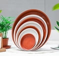 thumbnail image 2 of GadgetVLot 6Pcs Pot Trays Plant Saucers Flower Holder Durable Office Outdoor Balcony Plastic Indoor Garden Tool Home Plants, 2 of 12
