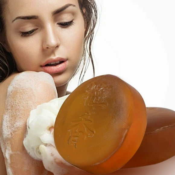 Sales Today Clearance! Sandalwood Soap Body Cleansing Moisturizing Bath And Shampoo Soap 100g Deal of the Day!