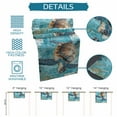 thumbnail image 7 of Hokiten Table Runners 70 Inches Long Dress Scarves, Blue Green Coastal Farmhouse Coffee/Dining/Kitchen Table Decor, Holiday Table Runner, Sea Turtle Ocean Retro 13x70 Inch, 7 of 7