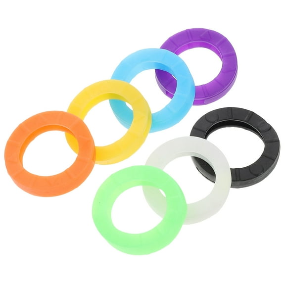 WHAMVOX Pcs Car Key Identifiers Colorful Cap Covers Coding Sleeves